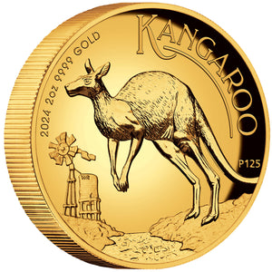 2024 $200 Kangaroo High Relief 2oz Gold Proof Coin