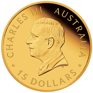 2024 $15 Kangaroo 1/10oz Gold Proof Coin