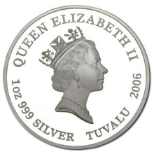 2006 Tuvalu $1 Deadly & Dangerous Redback Spider 1oz Silver Proof