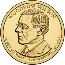 2013 USA $1 President Woodrow Wilson P&D Uncirculated Coin Pair
