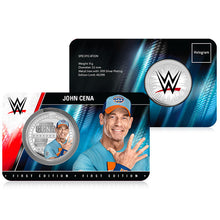 WWE Legends John Cena 9g Silver Plated Medallion in Card