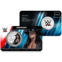 WWE Legends Undertaker 9g Silver Plated Medallion in Card