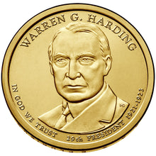 2014 USA $1 President Warren G. Harding P&D Uncirculated Coin Pair
