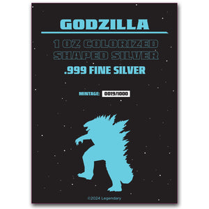 Godzilla X Kong: New Empire Godzilla Shaped 1oz Silver Bar