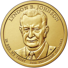 2015 USA $1 President Lyndon B. Johnson P&D Uncirculated Coin Pair