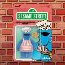 Sesame Street Wv4 - Chef Cookie 3.75 inch ReAction Figure