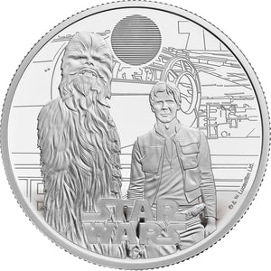 2024 UK £2 Star Wars -  Han & Chewbacca  1oz Silver Proof Coin