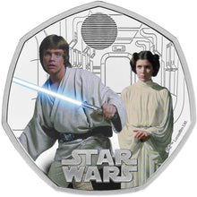 2023 UK 50p Star Wars - Luke & Leia Silver Proof Coin