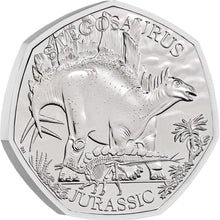 2024 UK 50p Dinosaurs - Stegosaurus BU