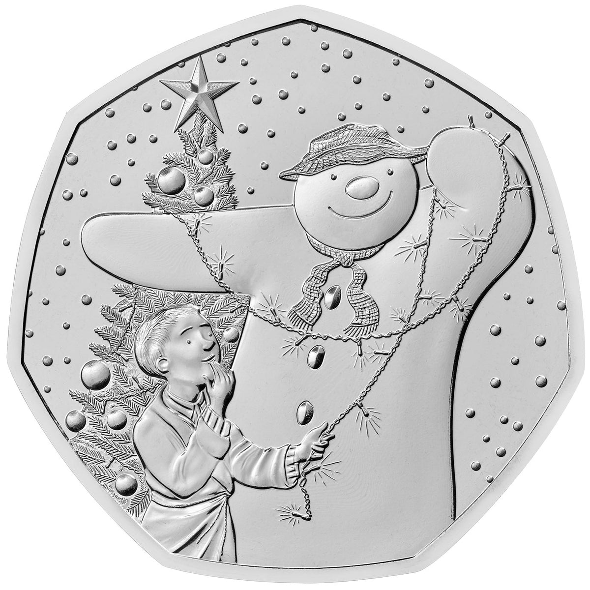 2025 UK 50p The Snowman Brilliant Uncirculated Coin