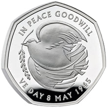 2025 UK 50p VE Day Silver Proof