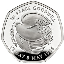 2025 UK 50p VE Day Silver Proof