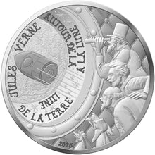 2025 France 10€ Jules Verne From the Earth to the Moon Silver Coin