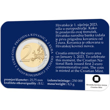 2023 Croatia 2€ First Euro BU pack