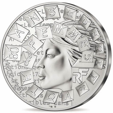 2024 France 10€ Woman's Rights Silver Unc