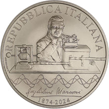 2024 Italy €5 150th Birthday of Marconi Silver coin