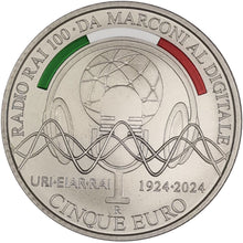 2024 Italy €5 150th Birthday of Marconi Silver coin