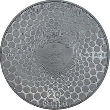 2022 Palau $20 Dot Art Pyramid 3oz Silver Coin