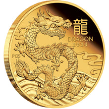 2024 Year of the Dragon 1/4oz Gold Proof Coin
