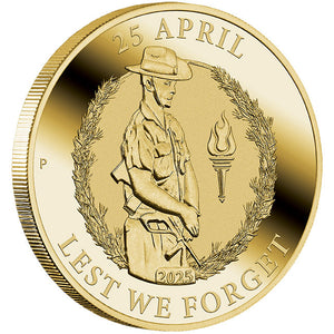 2025 $1 Anzac Day Uncirculated Coin in Card