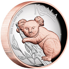 2025 $8 Koala Gilded High Relief 5oz Silver Proof Coin