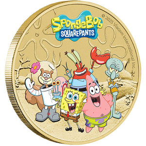 2025 Tuvalu $1 SpongeBob & Friends Collector Coin in Card