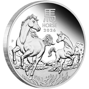 2026 $1 Year of the Horse 1oz Silver Trio