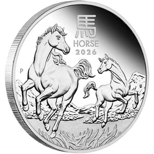 2026 $1 Year of the Horse 1oz Silver Proof Coin