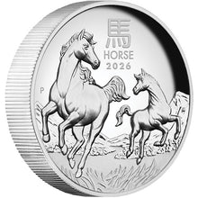 2026 $1 Year of the Horse High Relief 1oz Silver Coin