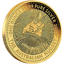 2026 $1 Hobart Money Expo Nugget Gold-Plated 1oz Silver BU