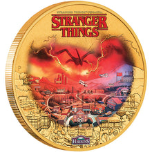 2026 Tuvalu $1 Stranger Things - Hawkins Gold-Plated Collector Coin