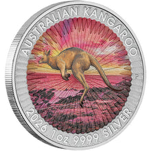 2026 $1 Sundowner Red Kangaroo Coloured 1oz Silver Coin in Card