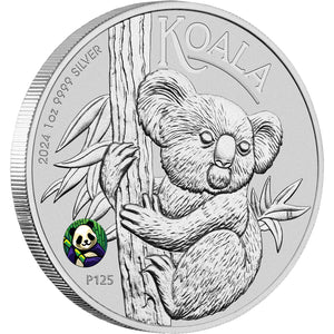 2024 $1 BICE Koala  Panda Privy 1oz Silver Coin