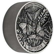 2025 $60 Butterfly Antique-Finish 2kg Silver Coin
