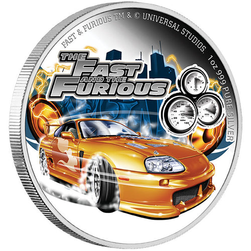 2023 Niue $2 Fast & The Furious Supra 1oz Silver Coin