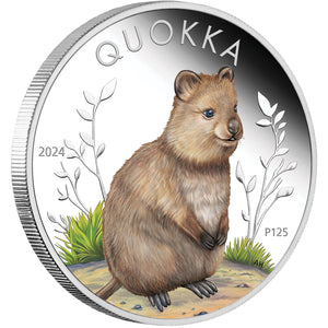 2024 $1 Quokka Coloured 1oz Silver Proof Coin