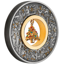 2025 $2 Santa's Workshop 2oz Silver Antiqued Coin