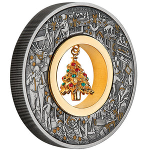 2025 $2 Santa's Workshop 2oz Silver Antiqued Coin