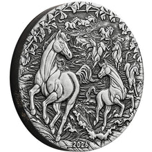 2026 $2 Year of the Horse 2oz Silver Antiqued Coin