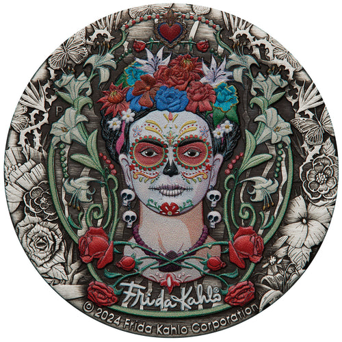 2024 Tuvalu $2 Frida Kahlo 2oz Silver Coin