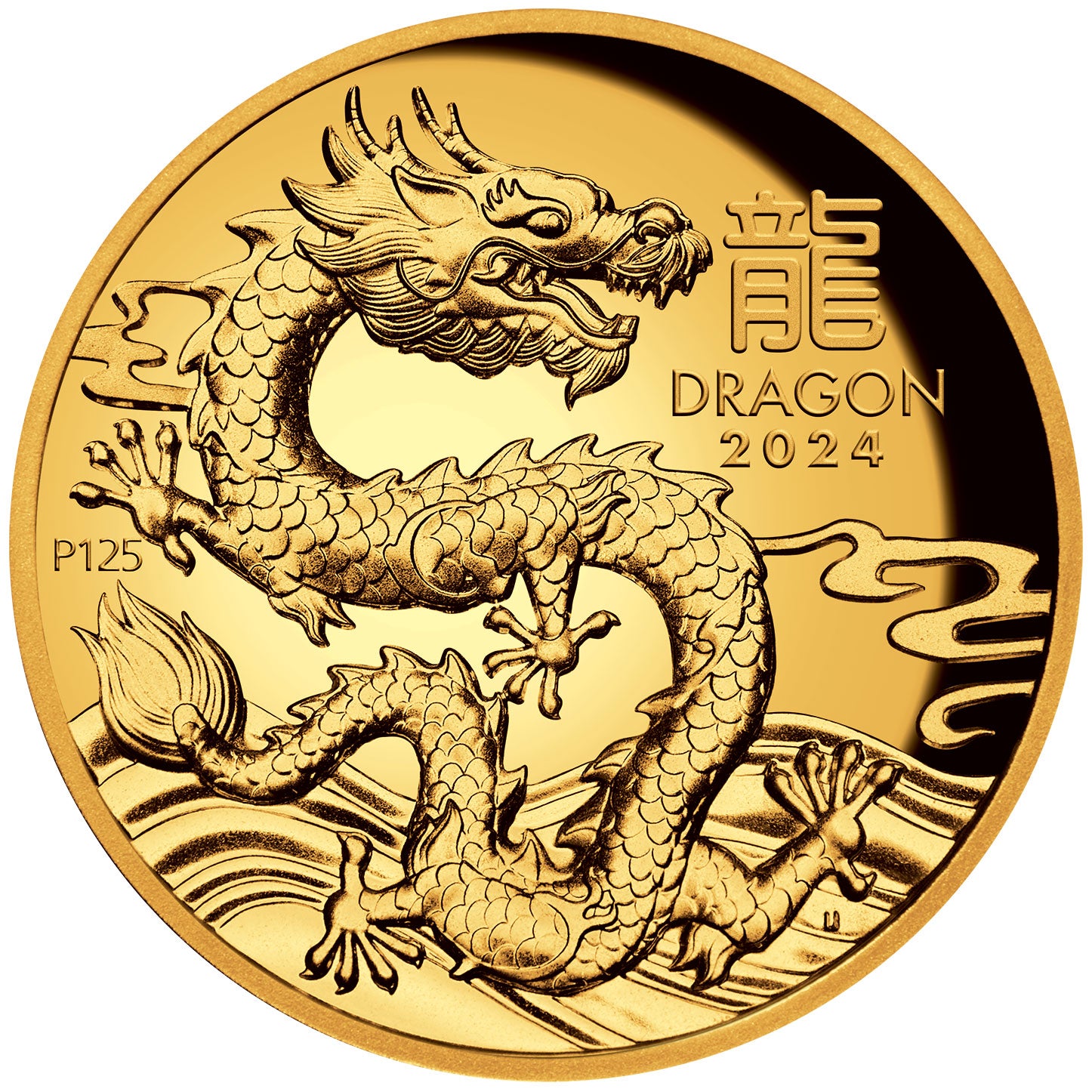 2024 100 Year of the Dragon High Relief 1oz Gold Coin Melbourne