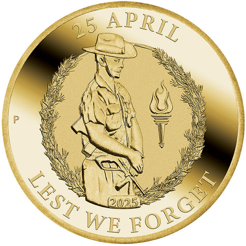 2025 $1 Anzac Day Uncirculated Coin in Card