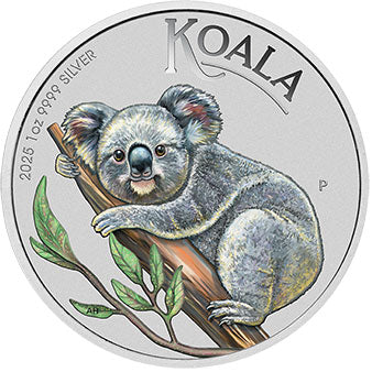 2025 $1 Brisbane Money Expo Koala Coloured 1oz Silver Coin in Card
