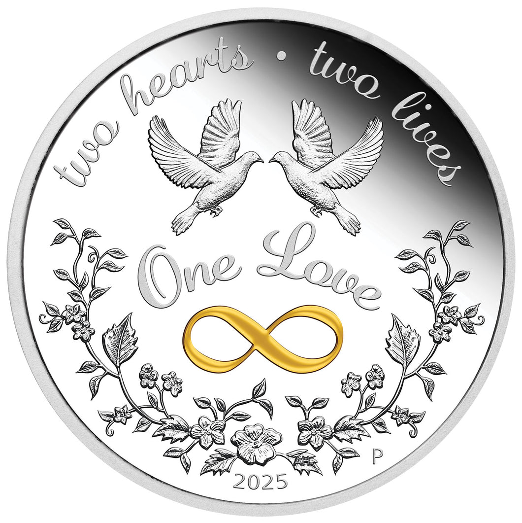 2025 $1 One Love 1oz Silver Proof Coin