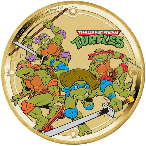 2025 Tuvalu $1 Teenage Mutant Ninja Turtles Collector Coin in Card