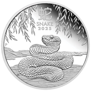 2025 $1 Year of the Snake 1oz Silver Proof Coin