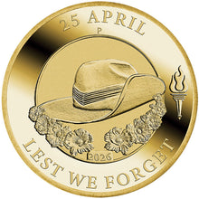 2026 $1 ANZAC Day Coin In Card