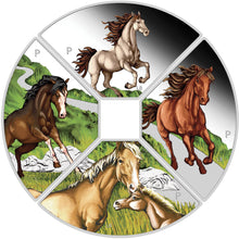 2026 Tuvalu $1 Year of the Horse Quadrant 1oz Silver Four-Coin Set
