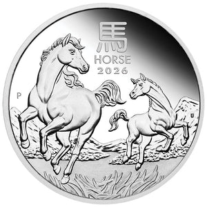 2026 $1 Year of the Horse 1oz Silver Trio