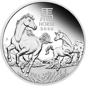 2026 $1 Year of the Horse 1oz Silver Proof Coin